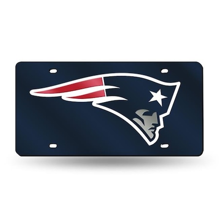 Rico New England Patriots License Plate Laser Cut Navy 9474693822